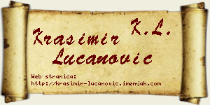 Krasimir Lučanović vizit kartica